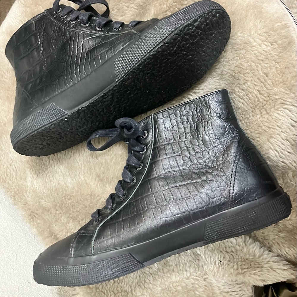 Superga Black High-Top Sneakers